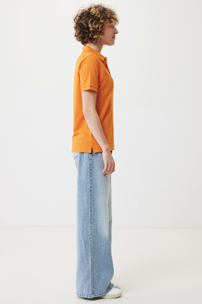 Yosemite recycled cotton pique polo, orange