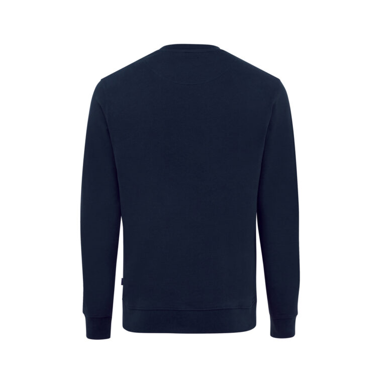 Zion Rundhals-Sweater aus recycelter Baumwolle, navy blau