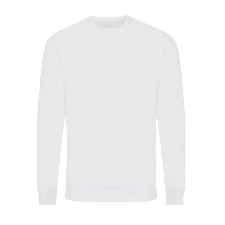 Zion sweatshirt i återvunnen bomull, recycled white