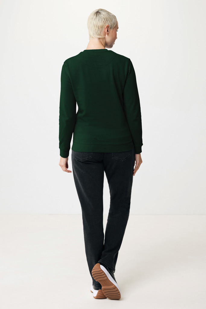 Zion sweatshirt i återvunnen bomull, forest green