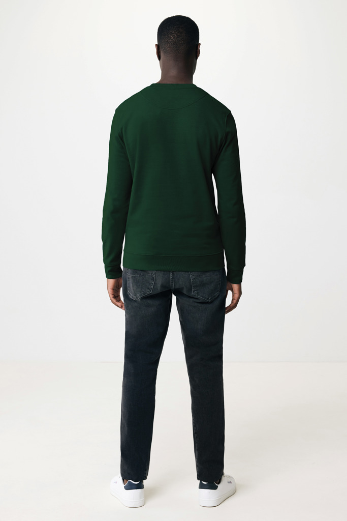 Zion sweatshirt i återvunnen bomull, forest green
