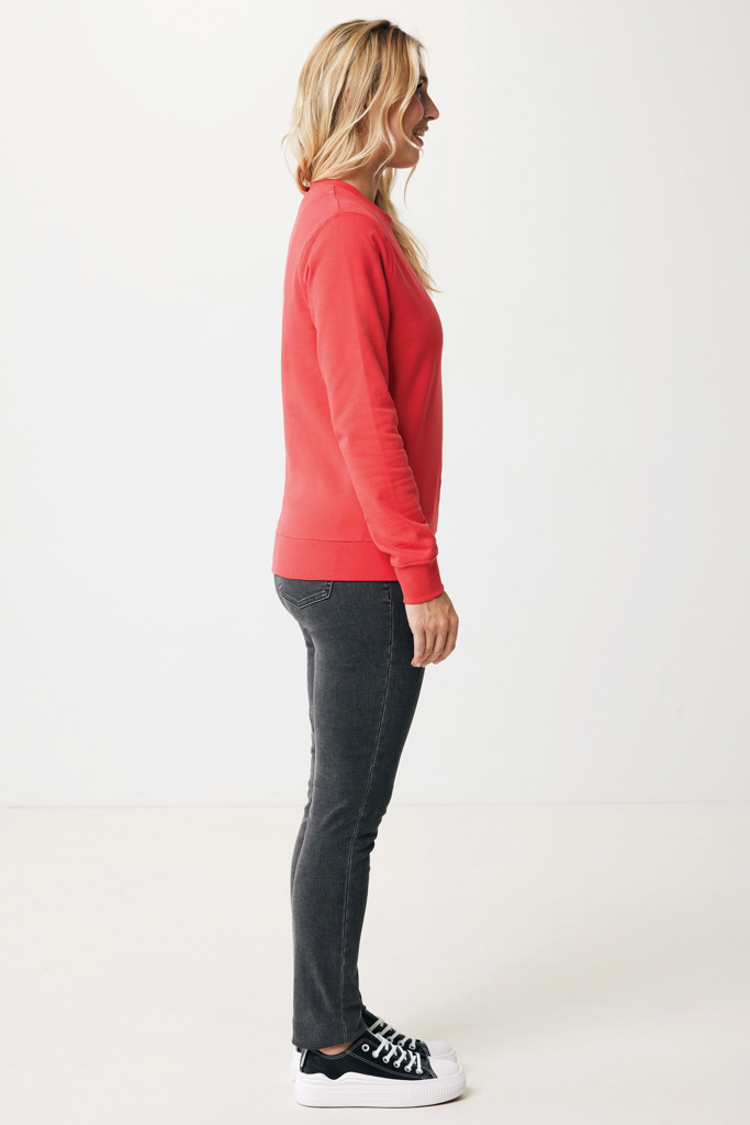 Zion sweatshirt i återvunnen bomull, luscious red