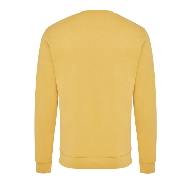 Pull à col rond en coton recyclé Zion, ochre yellow