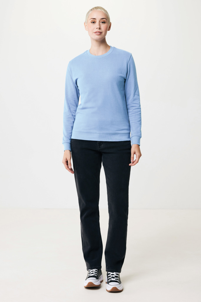 Zion sweatshirt i återvunnen bomull, sky blue