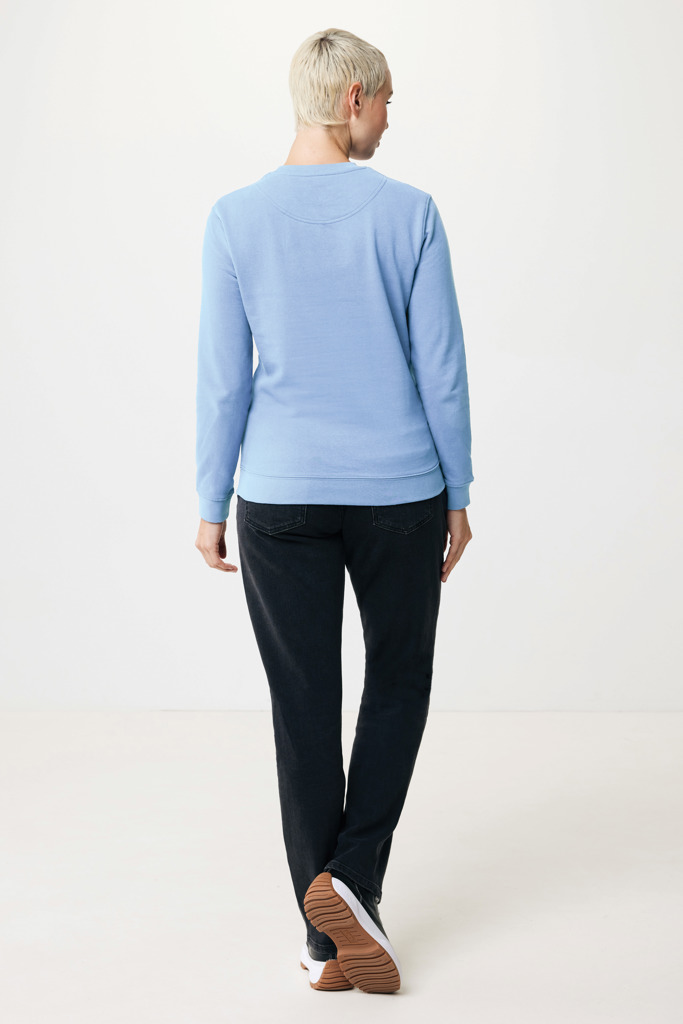Zion sweatshirt i återvunnen bomull, sky blue