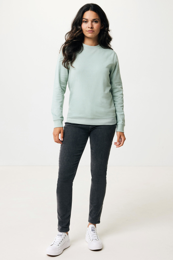 Zion sweatshirt i återvunnen bomull, Iceberg green