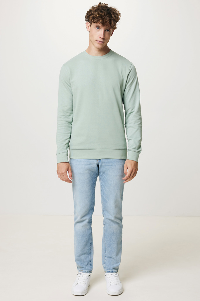 Zion sweatshirt i återvunnen bomull, Iceberg green