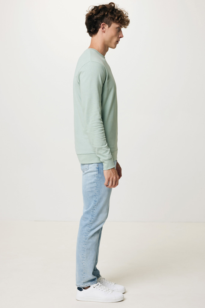 Zion sweatshirt i återvunnen bomull, Iceberg green