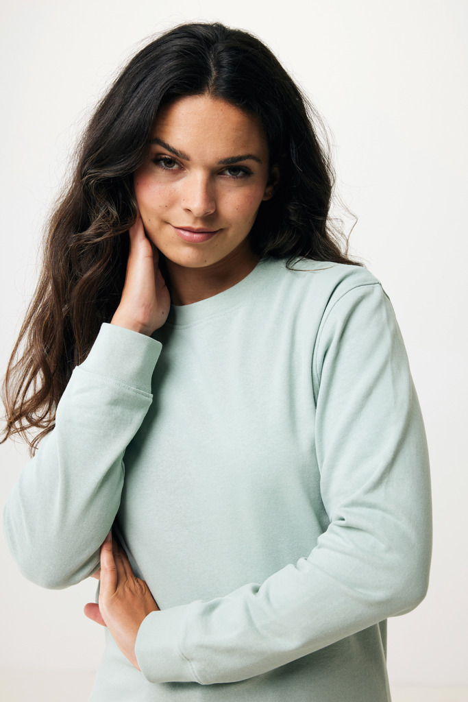 Zion sweatshirt i återvunnen bomull, Iceberg green