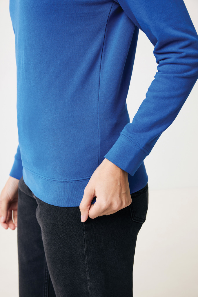 Zion Rundhals-Sweater aus recycelter Baumwolle, Königsblau