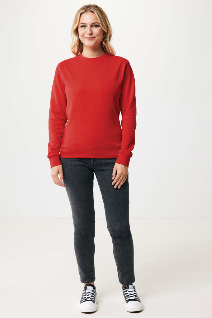 Zion recycled cotton crew neck, red