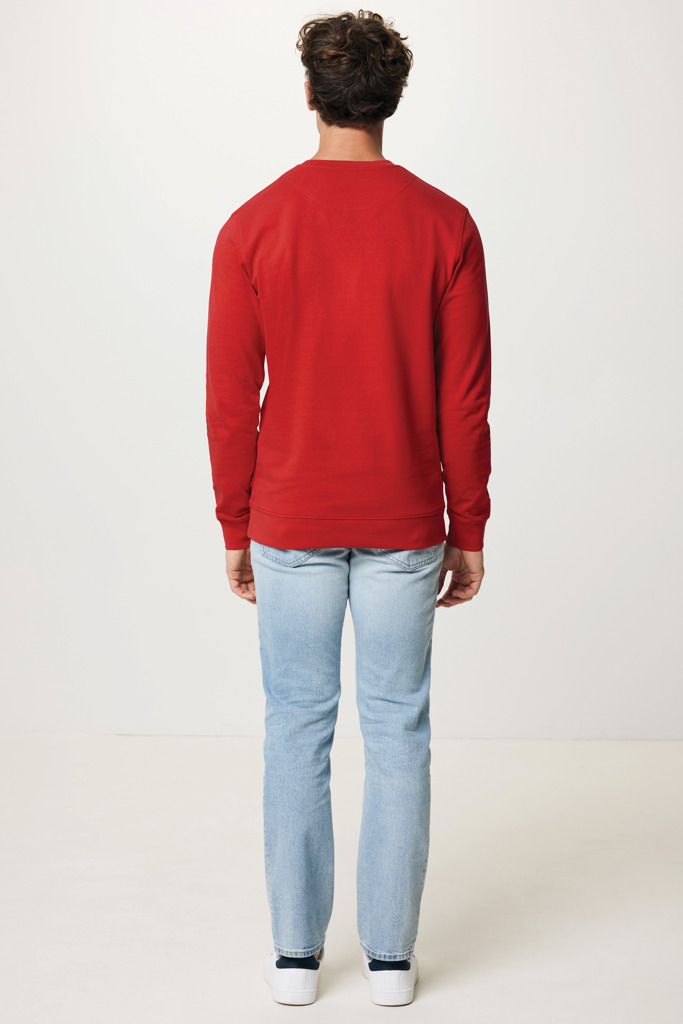 Zion recycled cotton crew neck, red