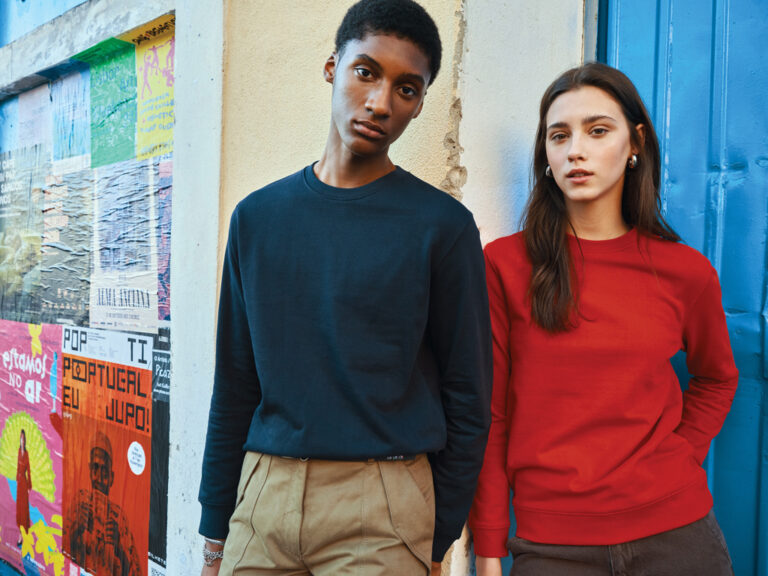 Zion recycled cotton crew neck, red