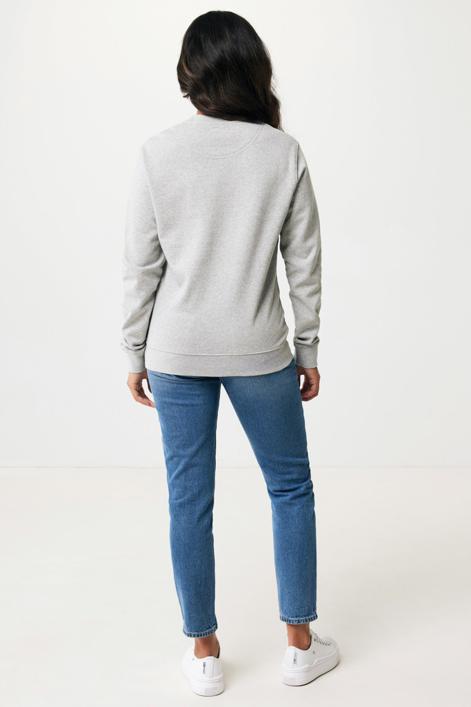 Denali recycled cotton crew neck undyed, heather grey