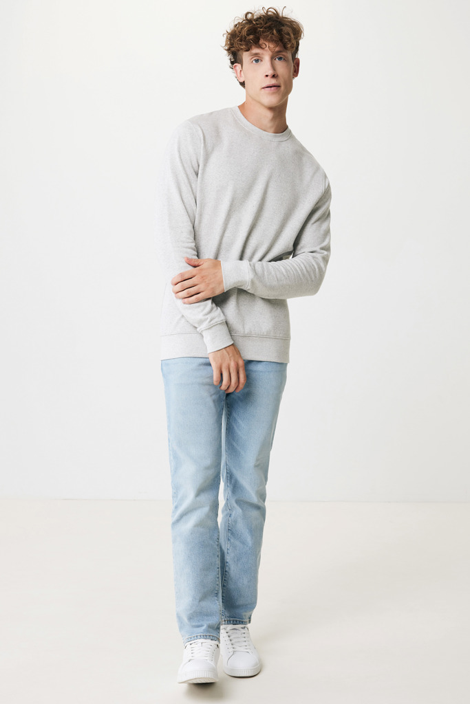 Denali recycled cotton crew neck undyed, heather grey
