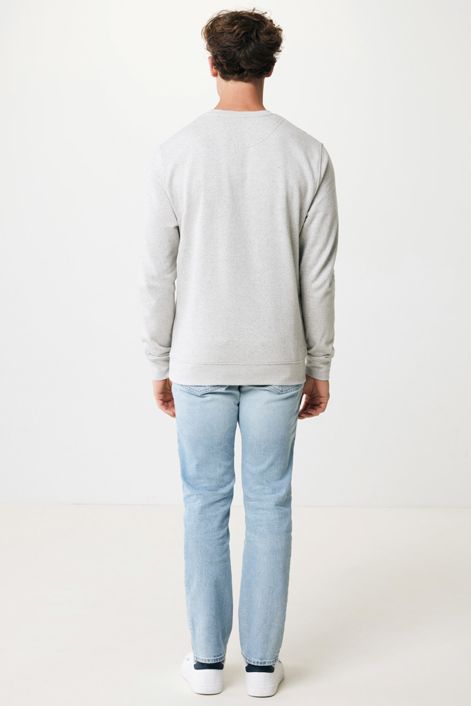 Denali recycled cotton crew neck undyed, heather grey