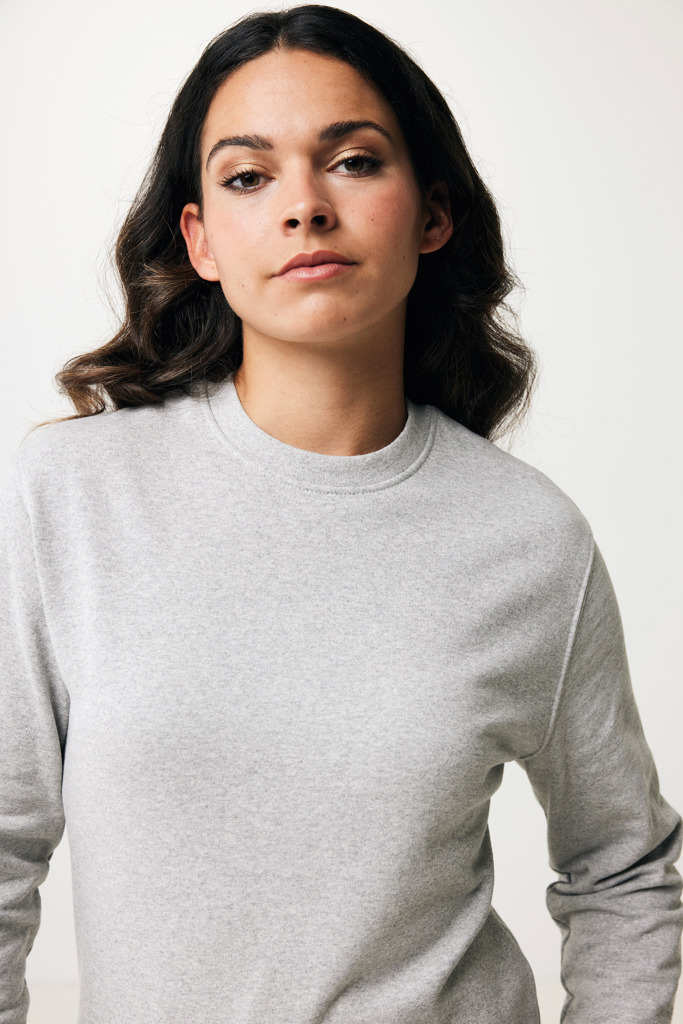 Denali recycled cotton crew neck undyed, heather grey