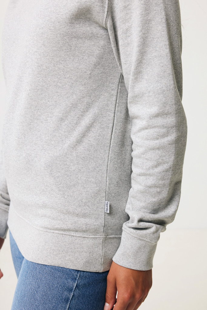 Denali recycled cotton crew neck undyed, heather grey