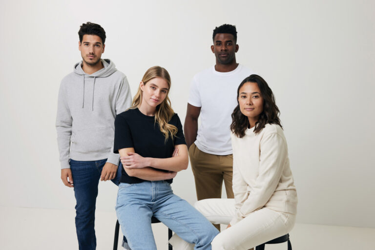 Denali recycled cotton crew neck undyed, heather grey