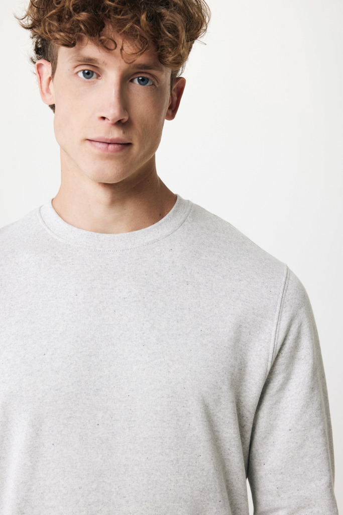 Denali recycled cotton crew neck undyed, heather grey