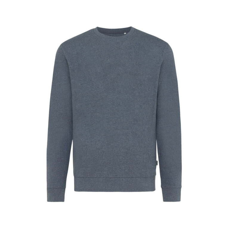 Denali recycled cotton crew neck undyed, heather navy