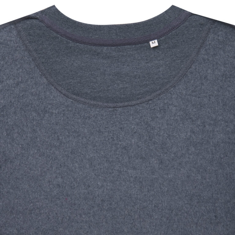 Denali recycled cotton crew neck undyed, heather navy