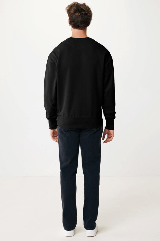 Kruger relaxed fit sweatshirt i återvunnen bomull, svart