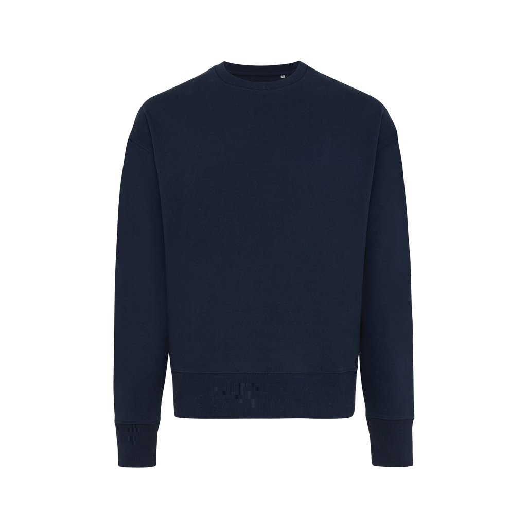 Kruger relaxed recycled cotton crew neck, navy