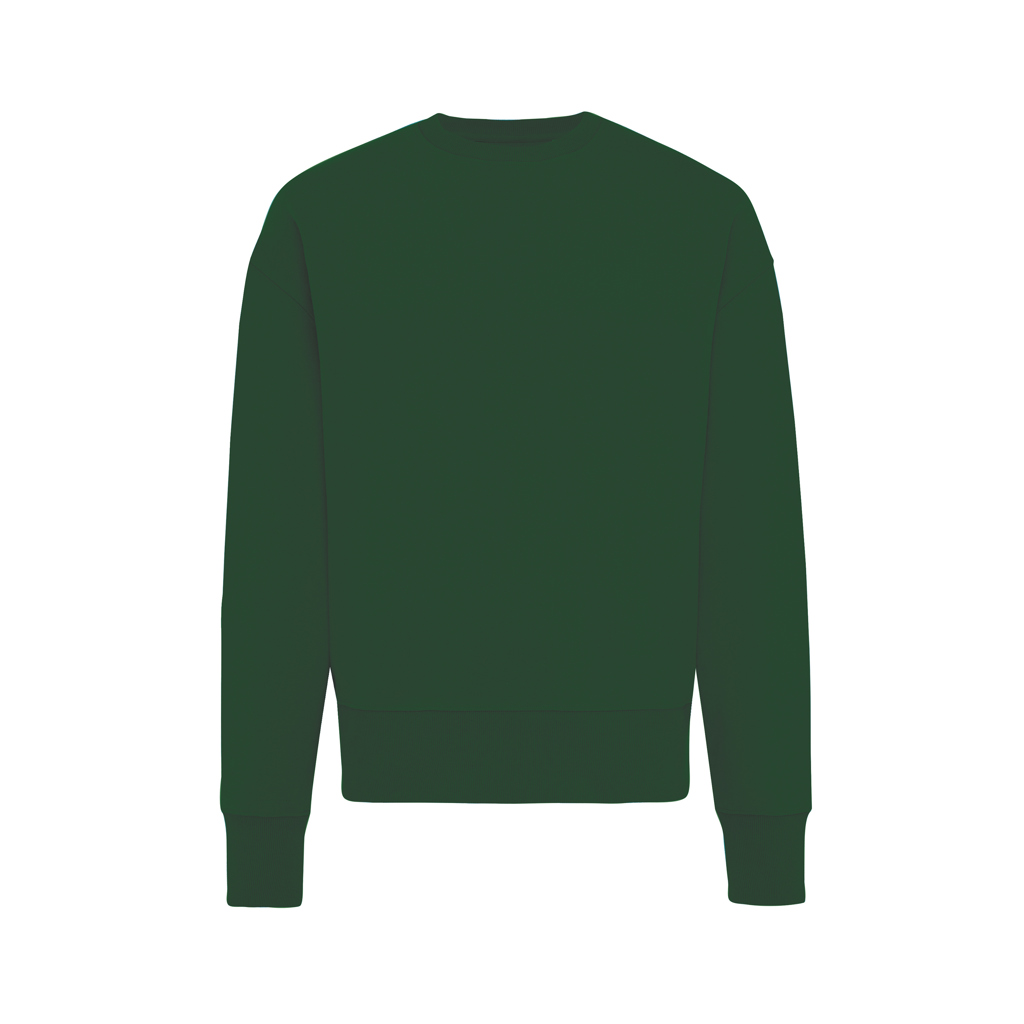 Kruger relaxed recycled cotton crew neck, forest green