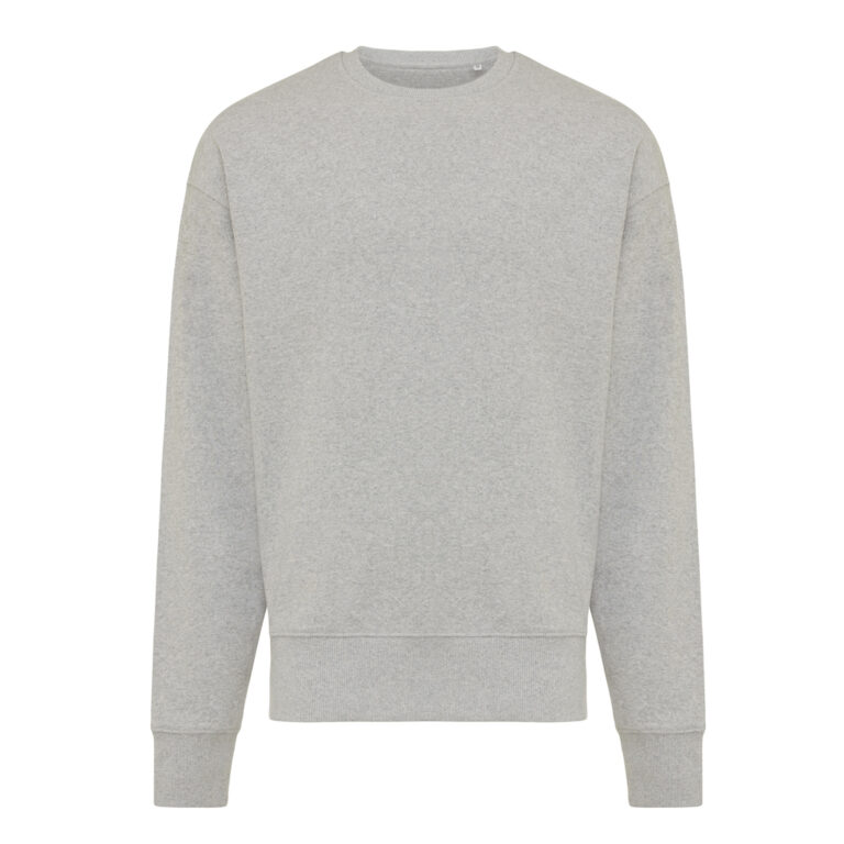 Kruger relaxed recycled cotton crew neck, heather grey