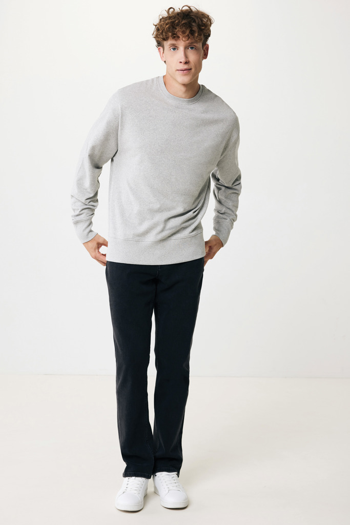 Kruger relaxed recycled cotton crew neck, heather grey