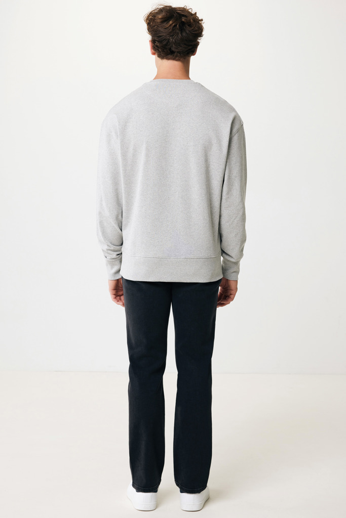 Kruger relaxed recycled cotton crew neck, heather grey