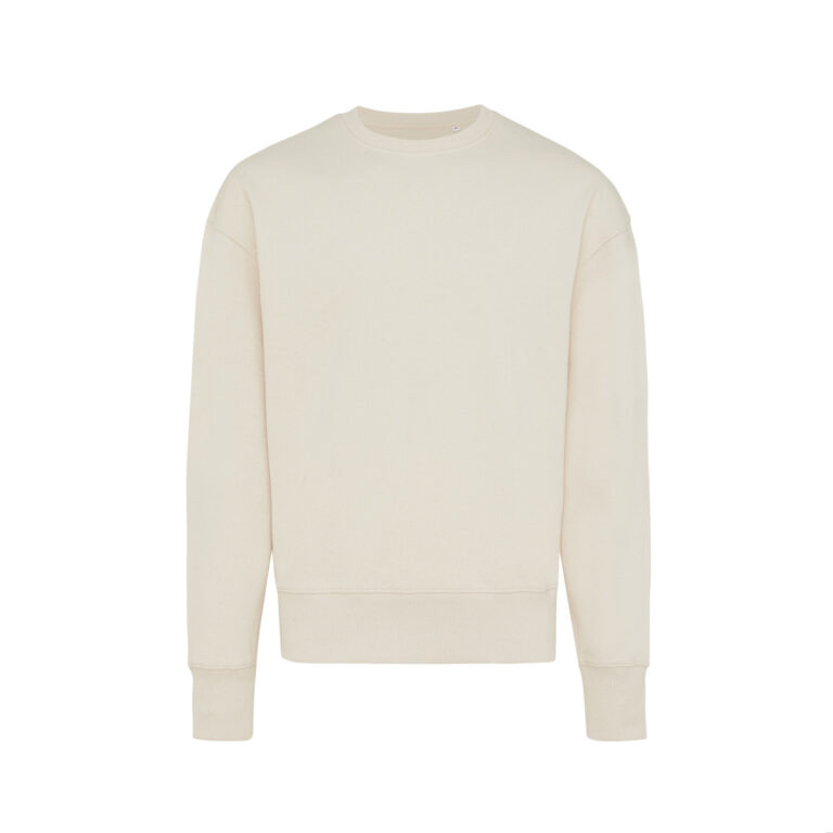 Kruger gerecycled katoen relaxed sweater, natural raw