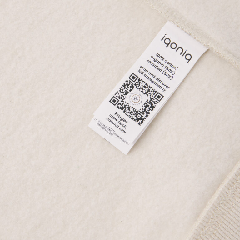 Kruger gerecycled katoen relaxed sweater, natural raw