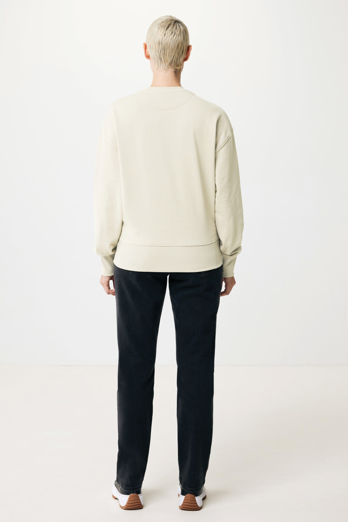 Kruger gerecycled katoen relaxed sweater, natural raw