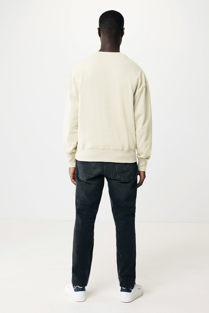 Kruger gerecycled katoen relaxed sweater, natural raw