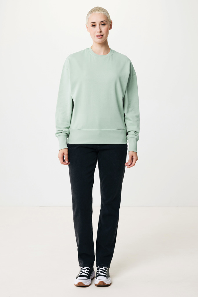 Kruger relaxed recycled cotton crew neck, iceberg green