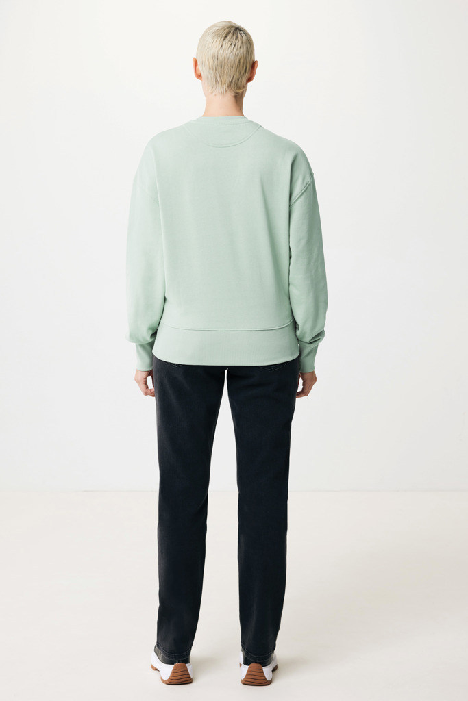 Kruger relaxed recycled cotton crew neck, iceberg green