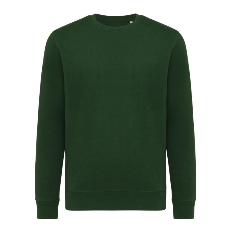 Etosha lättvikt sweatshirt i återvunnen bomull, forest green
