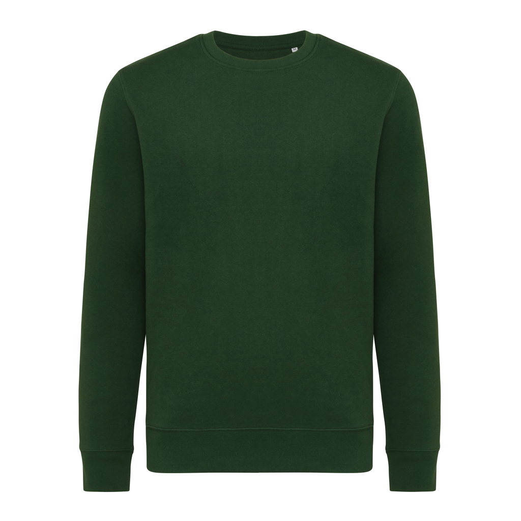 Etosha lättvikt sweatshirt i återvunnen bomull, forest green