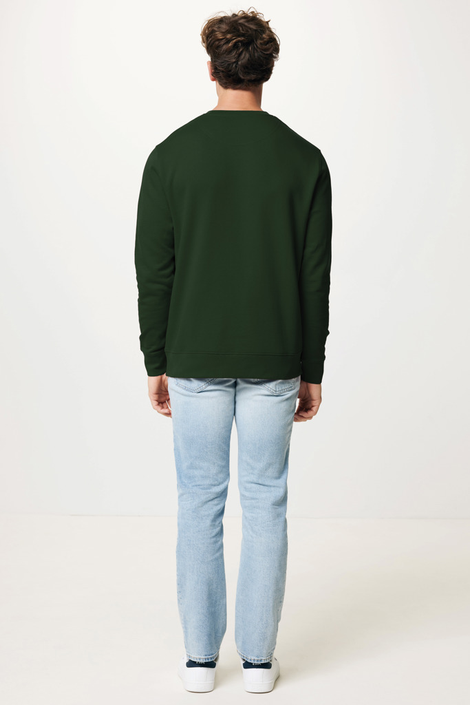 Etosha lättvikt sweatshirt i återvunnen bomull, forest green