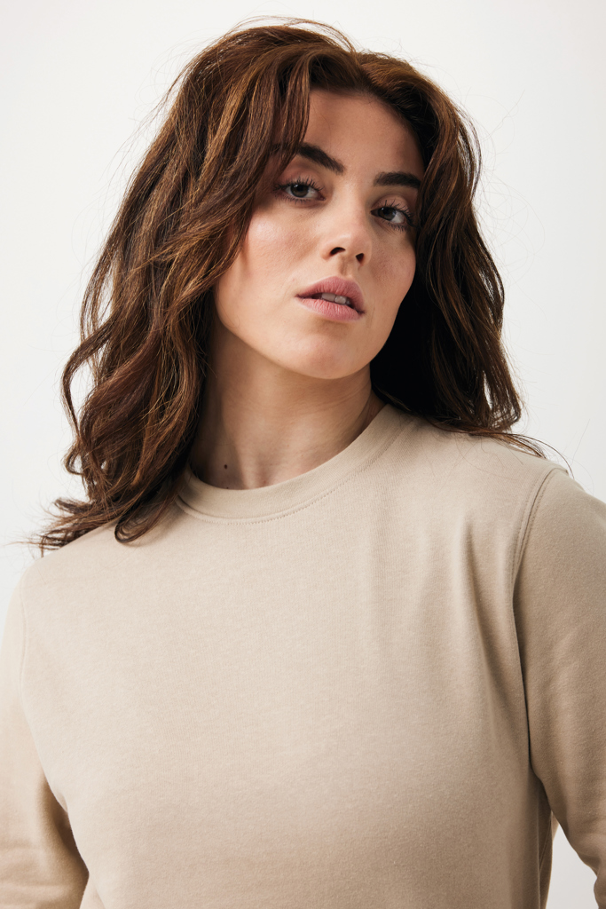 Sweater léger à col rond en coton recyclé Etosha, desert