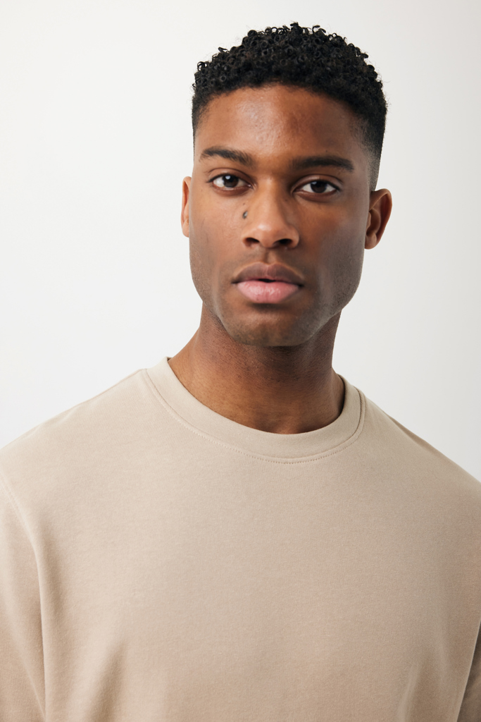 Sweater léger à col rond en coton recyclé Etosha, desert