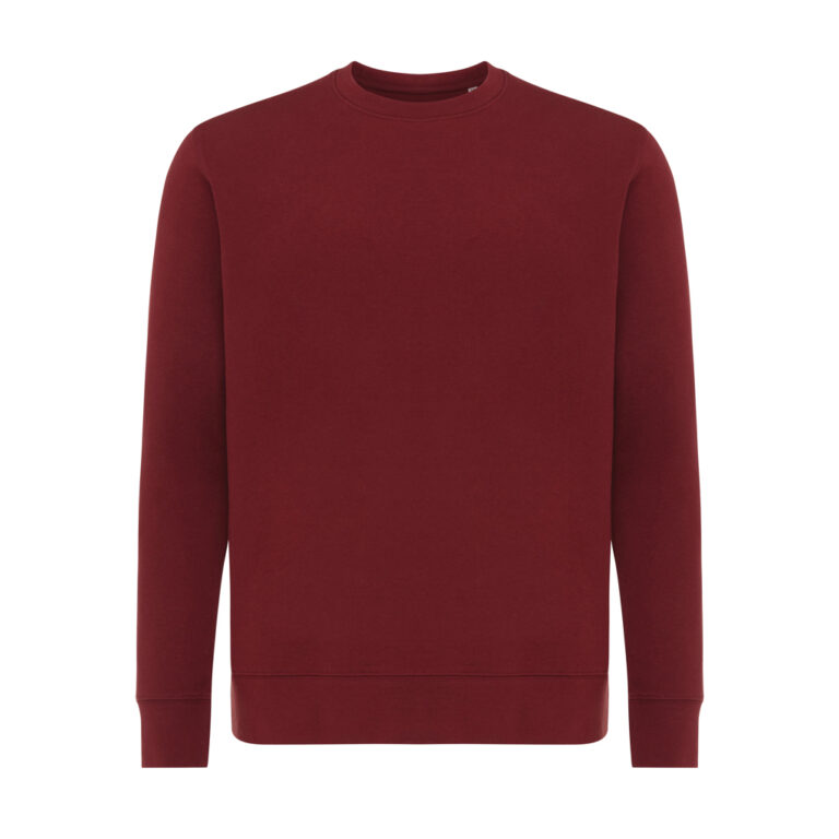 Etosha lichtgewicht gerecycled katoen sweater, bordeauxrood