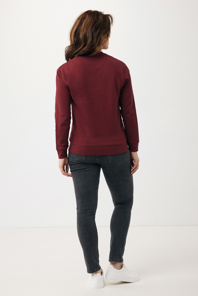 Etosha lichtgewicht gerecycled katoen sweater, bordeauxrood