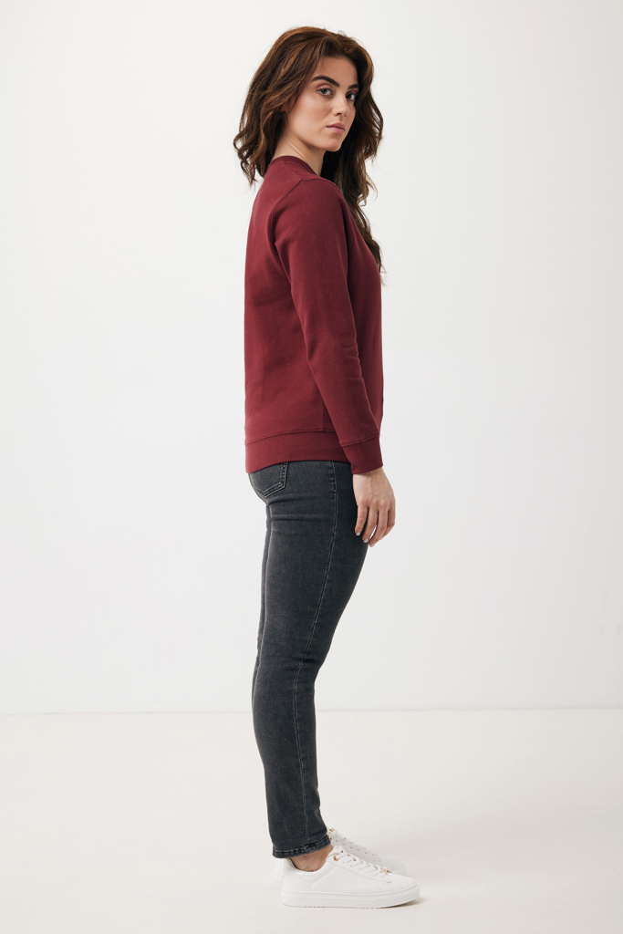 Etosha lichtgewicht gerecycled katoen sweater, bordeauxrood