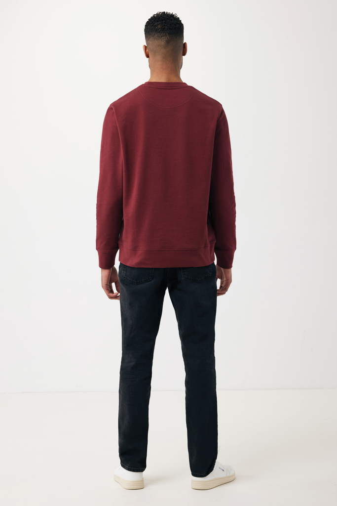 Etosha lichtgewicht gerecycled katoen sweater, bordeauxrood