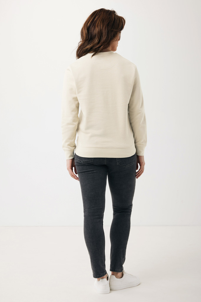 Etosha lichtgewicht gerecycled katoen sweater, natural raw