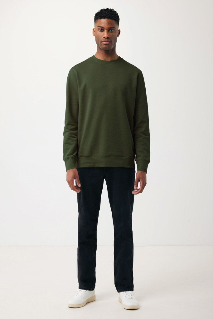 Etosha lichtgewicht gerecycled katoen sweater, khaki