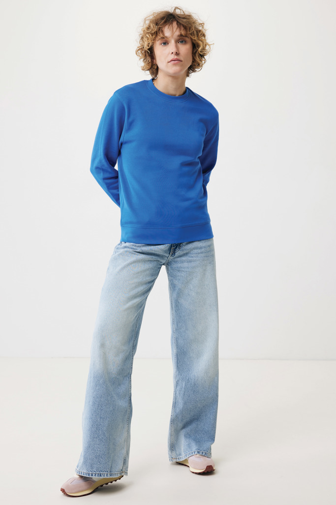 Etosha lichtgewicht gerecycled katoen sweater, royal blue